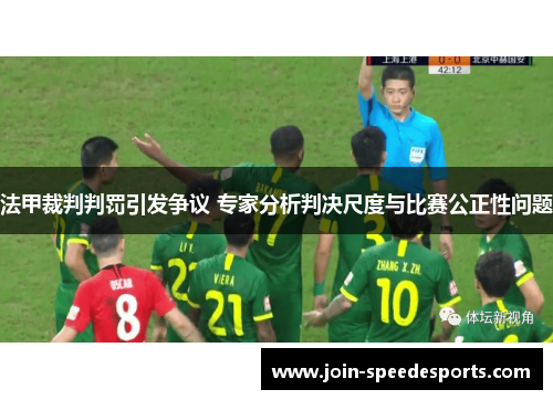 法甲裁判判罚引发争议 专家分析判决尺度与比赛公正性问题