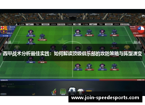 西甲战术分析最佳实践：如何解读顶级俱乐部的攻防策略与阵型演变